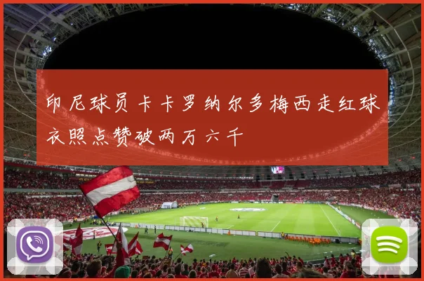 印尼球员卡卡罗纳尔多梅西走红球衣照点赞破两万六千